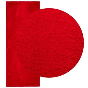 HUARTE Soft & Washable Red Rug 80x200 cm | Hipomarket