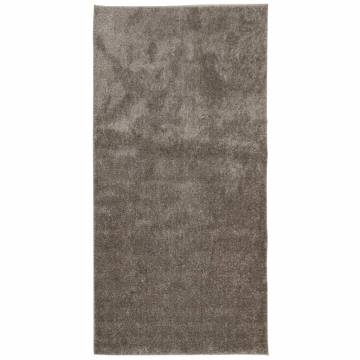 Rug ISTAN High Pile Shiny Look Grey 100x200 cm - Hipomarket