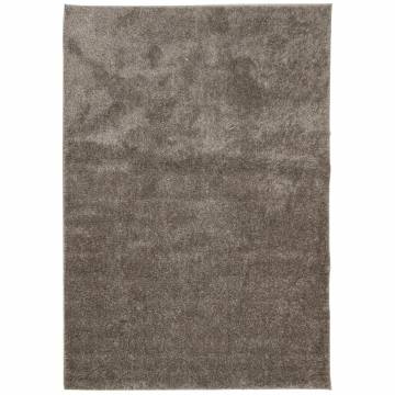 Rug ISTAN High Pile Shiny Look Grey 140x200 cm | Hipomarket