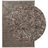 Rug ISTAN High Pile Shiny Look Grey 140x200 cm | Hipomarket