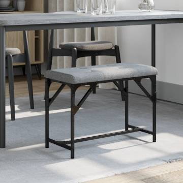 Light Grey Dining Bench - Stylish 62x32x45 cm | HipoMarket