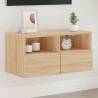 TV Wall Cabinet Sonoma Oak 60x30x30 cm Engineered Wood Colour sonoma oak Quantity in Package 1 Width 60 cm 