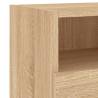 Sonoma Oak TV Wall Cabinet - Stylish Space-Saving Solution