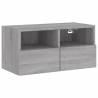 Grey Sonoma TV Wall Cabinet - Space-Saving & Stylish Design