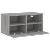 Grey Sonoma TV Wall Cabinet - Space-Saving & Stylish Design