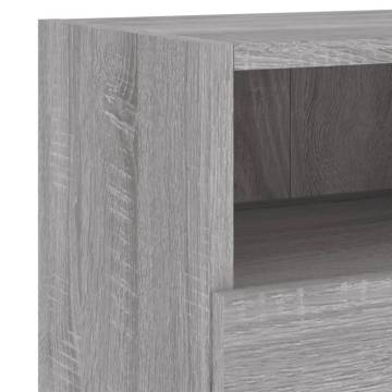 Grey Sonoma TV Wall Cabinet - Space-Saving & Stylish Design