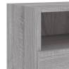 Grey Sonoma TV Wall Cabinet - Space-Saving & Stylish Design