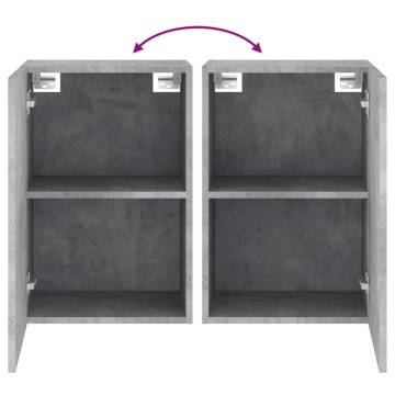 TV Wall Cabinet Concrete Grey - Modern Space Saver