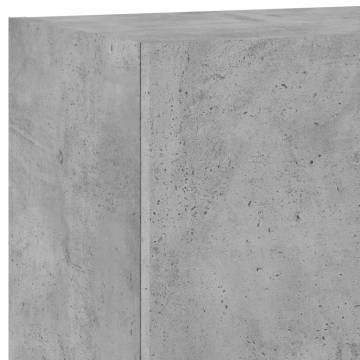 TV Wall Cabinet Concrete Grey - Modern Space Saver