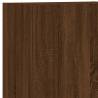 Brown Oak TV Wall Cabinet - Space-Saving & Stylish Design