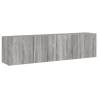 Stylish Wall-Mounted TV Cabinets - Grey Sonoma | HipoMarket