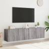 Stylish Wall-Mounted TV Cabinets - Grey Sonoma | HipoMarket