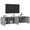 Stylish Wall-Mounted TV Cabinets - Grey Sonoma | HipoMarket