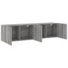 Stylish Wall-Mounted TV Cabinets - Grey Sonoma | HipoMarket