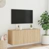 Stylish Wall-Mounted TV Cabinet in Sonoma Oak - 100x30x41 cm