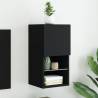 TV Cabinet with LED Lights Black 30.5x30x60 cm Colour black Quantity in Package 1 Height 60 cm Width 30.5 cm 