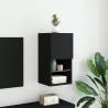 Stylish Black TV Cabinet with LED Lights | Hipomarket