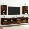 TV Cabinets with LED Lights 2 pcs Smoked Oak 30.5x30x60 cm Colour smoked oak Quantity in Package 2 Height 60 cm Width 30.5 cm 