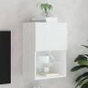 TV Cabinet with LED Lights White 40.5x30x60 cm Colour white Quantity in Package 1 Height 60 cm Width 40.5 cm 