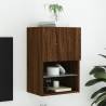 TV Cabinet with LED Lights Brown Oak 40.5x30x60 cm Colour brown oak Quantity in Package 1 Height 60 cm Width 40.5 cm 