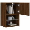 Stylish TV Cabinet with LED Lights - Brown Oak 40.5x30x60 cm