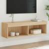 TV Cabinet with LED Lights Sonoma Oak 100x30x30 cm Colour sonoma oak Size 100 x 30 x 30 cm Quantity in Package 1 