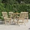 Folding Garden Chairs 4 pcs Grey 56x61x89 cm Solid Wood Teak Quantity in Package 4 