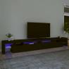 TV Cabinet with LED Lights Black 290x36.5x40 cm Colour black Quantity in Package 1 Width 290 cm 