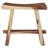 Stool Solid Suar Wood and Polyresin - Timeless Home Decor