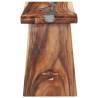 Stool Solid Suar Wood and Polyresin - Timeless Home Decor