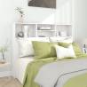 Headboard Cabinet White 140x19x103.5 cm Colour white Size 140 x 19 x 103.5 cm Quantity in Package 1 