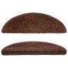 Stair Mats Set of 10 - 56x17 cm - Brown Non-Slip Mats