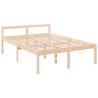 Double Bed Frame 135x190 cm | Solid Pine Wood - HipoMarket