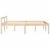 Double Bed Frame 135x190 cm | Solid Pine Wood - HipoMarket