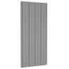 Roof Panels 12 pcs Galvanised Steel Grey 100x45 cm - Durable & Easy Fi