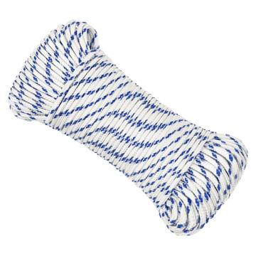 Boat Rope White 5mm 500m - Durable Polypropylene for Boating