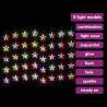 LED Star Curtain Fairy Lights - 200 Colourful 8 Function