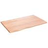 Wall Shelf Light Brown - 80x50cm Solid Oak Wood | Hipo Market