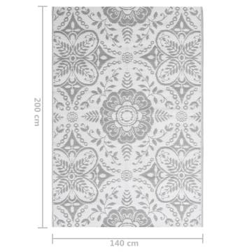 Trendy Light Grey Outdoor Rug 140x200 cm - Hipomarket