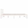 White Solid Wood Bed Frame 160x200 cm - Durable & Stylish