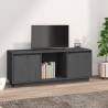 TV Cabinet Grey 110.5x35x44 cm Solid Wood Pine Colour grey Quantity in Package 1 