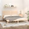 Bed Frame Solid Wood 200x200 cm Colour natural Size 200 x 200 cm 