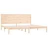 Solid Wood Bed Frame 200x200 cm - Timeless Design