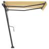 Freestanding Manual Retractable Awning 350x250 cm Yellow/White