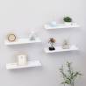 Wall Shelves 4 pcs White 40x9x3 cm Colour white Size 40 x 9 x 3 cm Quantity in Package 4 Number of Pieces 1 