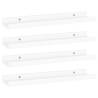 Stylish Wall Shelves 4 pcs White 40x9x3 cm - HipoMarket