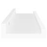 Stylish Wall Shelves 4 pcs White 40x9x3 cm - HipoMarket