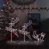 Acrylic Christmas Flying Reindeer&Sleigh 260x21x87cm Warm White Colour warm white Quantity in Package 1 Number of LEDs 