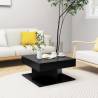 Coffee Table Black 57x57x30 cm Engineered Wood Colour black Quantity in Package 1 