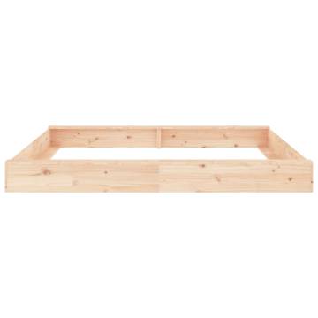 Sandbox with Seats - Square Solid Wood Pine | Hipo Market